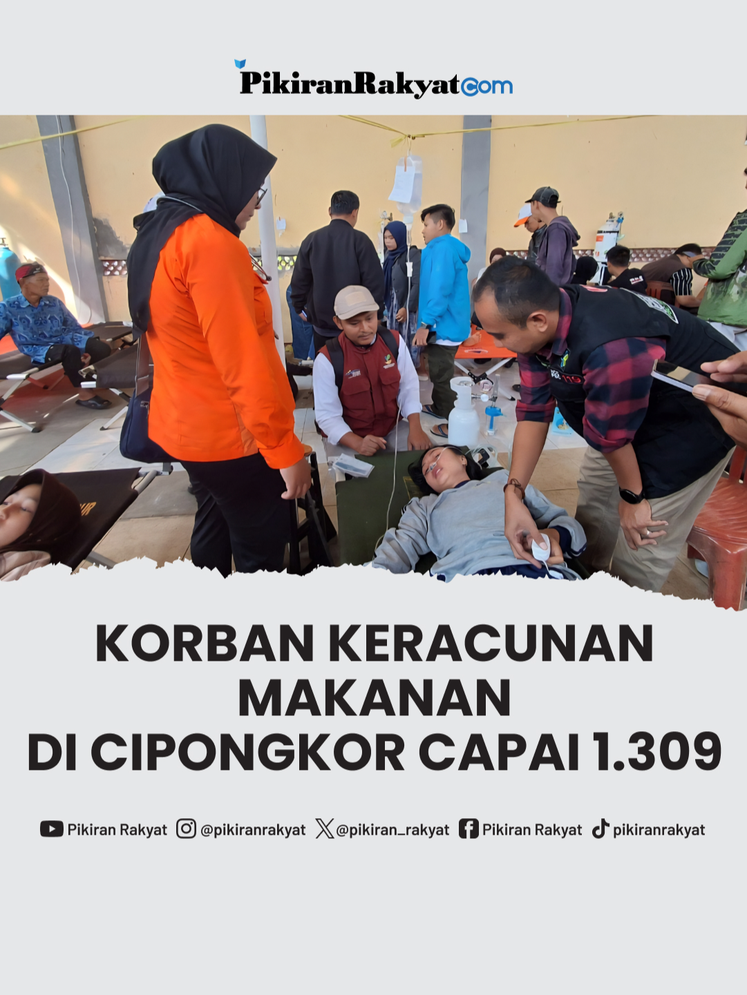 Kasus keracunan massal di Kabupaten Bandung Barat (KBB) semakin memprihatinkan. Hingga Jumat (26/9/2025), jumlah korban di Kecamatan Cipongkor telah mencapai 1.309 siswa dari berbagai jenjang pendidikan. . Pantauan 