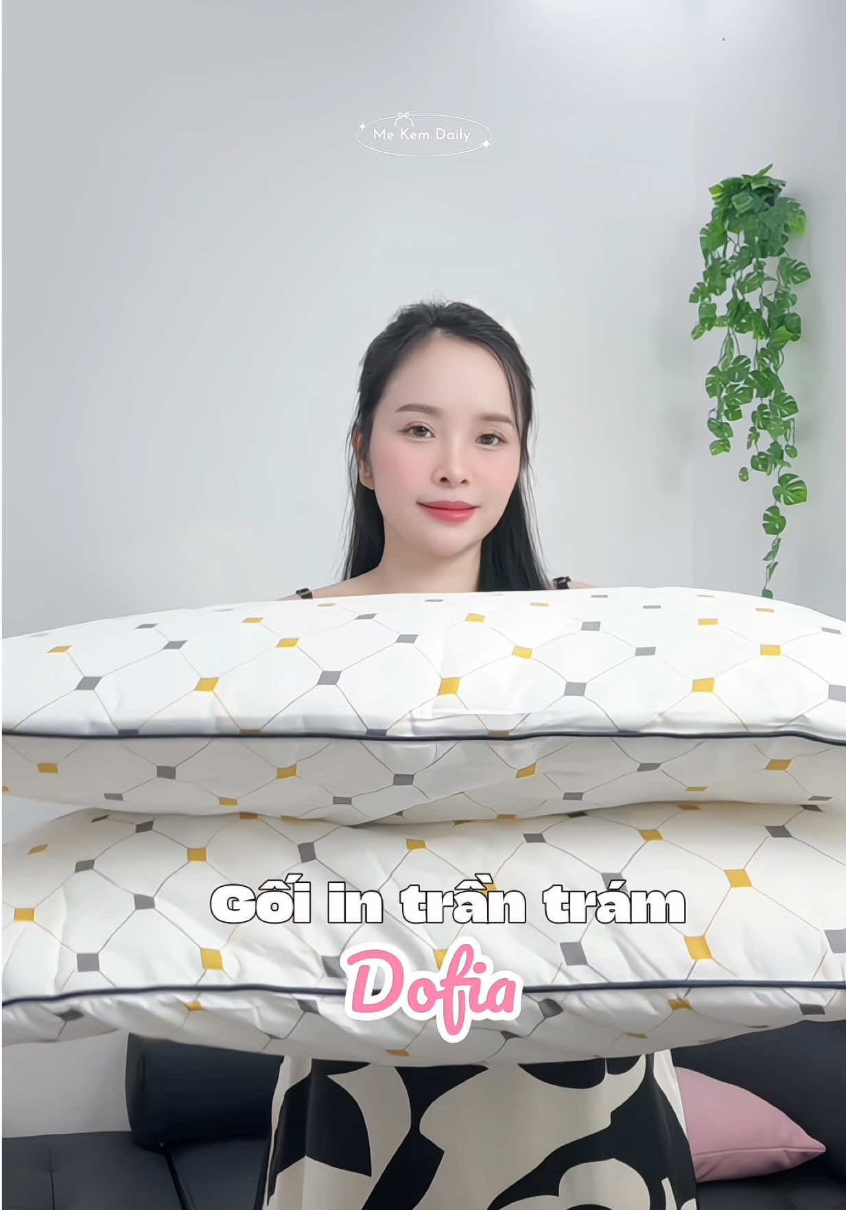 Gối in trần trám độ cao vừa phải lại hạt dẻ ✨ #mekemdaily #goidofia #dofia #review #muataitiktok 