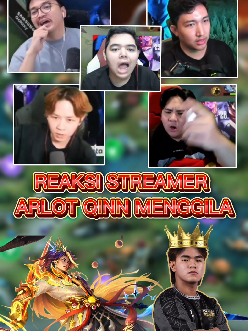 reaksi streamer arlot qinn menggila #mplindonesia #MLBBNEXT2025 #NEXTJagoanMabar 