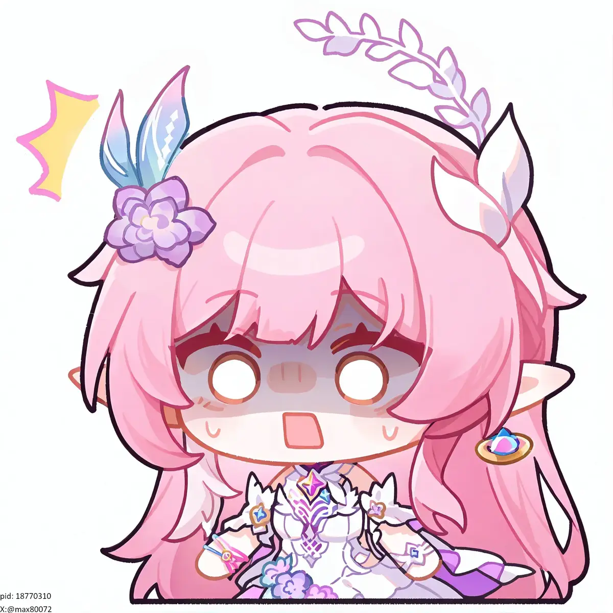 HSR siêu cute! (Part ??) - Cyrene với các biểu cảm siêu cute! Cre: max80072 (X) - 小熊貓 (Pixiv) #xuhuong #hsr #cyrene #firefly #HonkaiStarRail 