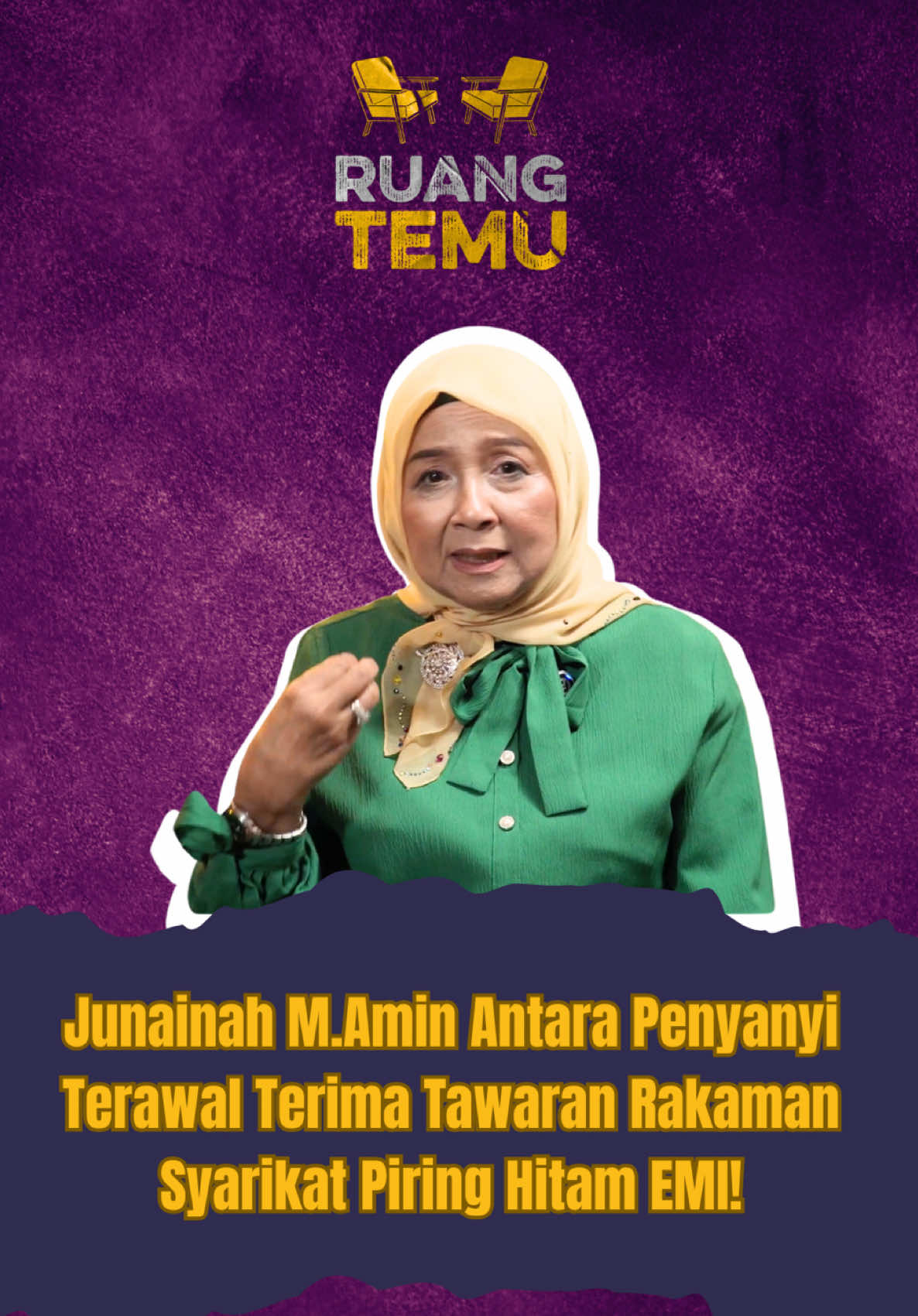Ikuti kisah seni & kehidupan Junainah M. Amin, penyanyi & pelakon era 70-an dalam Ruang Temu eksklusif di SIAR Unifi TV & YouTube SIAR TV 🎬✨ #ruangtemu #siar #junainahmamin #podcast #suasanariangdihariraya  