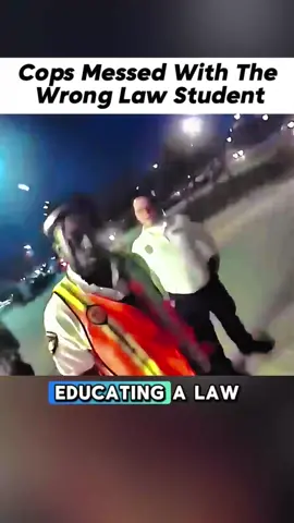 Police Pick Fight with Sharp Legal Scholar #police #cops #bodycam #viral #fyp 
