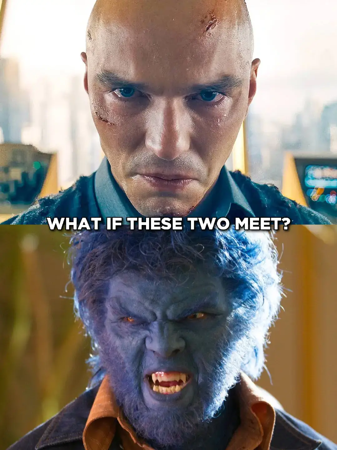 In Lex's eyes, Mutants are no different from Metahumans but how would he react when he discovers that Hank looks like him...with hair? #nicholashoult #lexluthor #beast #peacemaker 