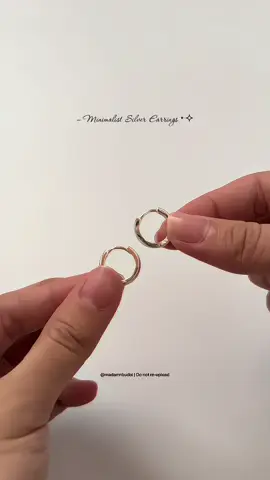 @Ootd Jewelry #earrings #silverearrings #minimalist #minimalistearrings  