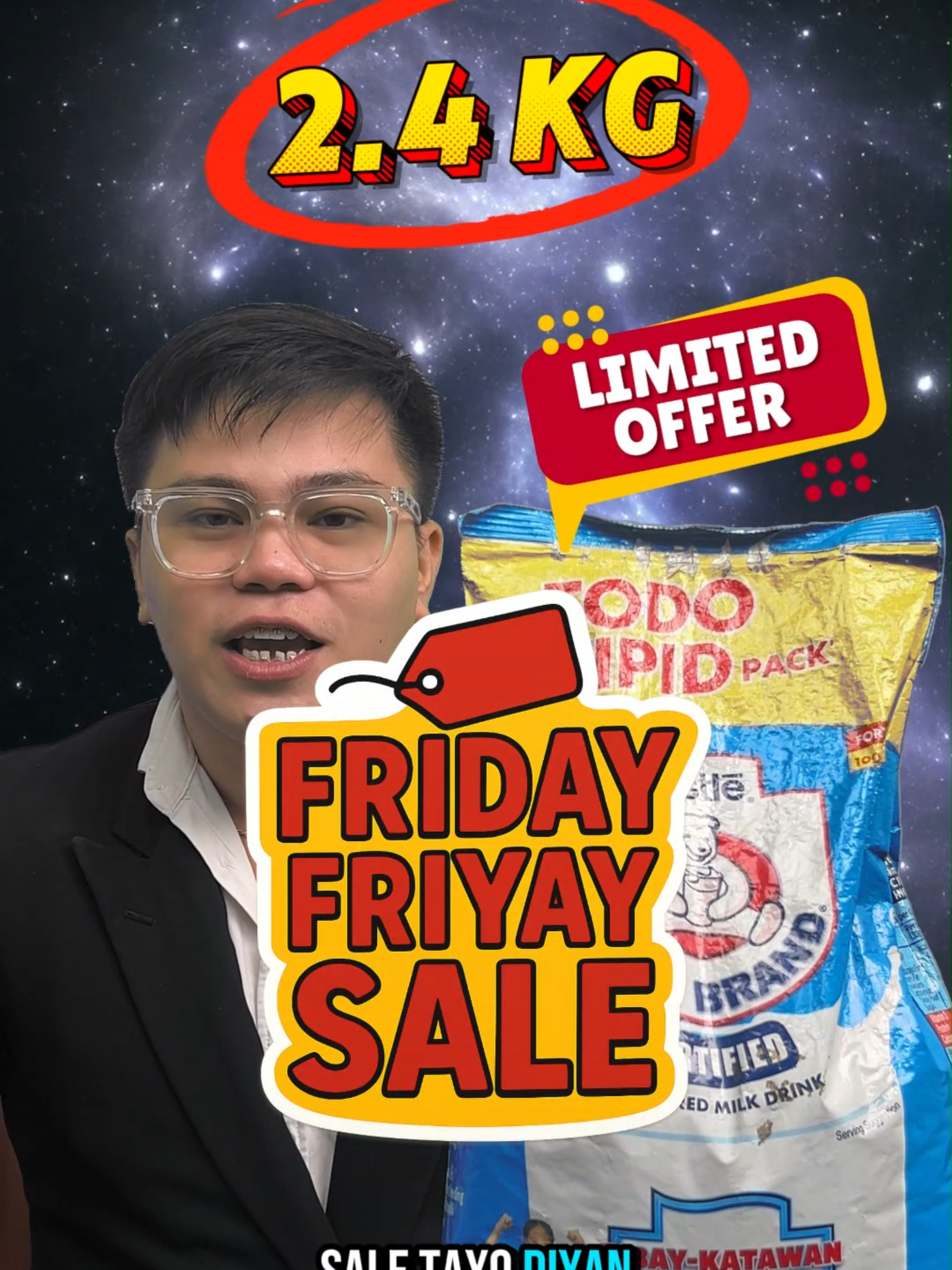 FRIDAY FRIYAY SALE! Exclusive 2.4 KG BearBrand! Bagsak Presyo! Check out na! Dyan sa Yellow basket! #bearbrand #bearbrandfortifiedmilk #bagsakpresyo #bigdiscount #fridayfriyay #nestle #fypシ゚ #nestlebearbrand