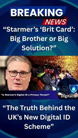 “The Truth Behind the UK’s New Digital ID Scheme” UK Prime Minister Keir Starmer is set to introduce a mandatory digital ID, dubbed the “Brit Card,” for all adults as part of a plan to tackle illegal immigration. While the government claims this will improve security and efficiency, critics warn it’s a dangerous step toward increased surveillance and loss of privacy. Former Trump adviser Jason Miller has criticized the move, pointing out that such systems rarely stop illegal crossings and raise serious data security concerns. Supported by former Prime Minister Tony Blair, the digital ID aims to streamline services but risks turning into a tool for government control. Meanwhile, reports of councils asking citizens to remove national flags have sparked debates about patriotism and national identity. Many are questioning whether this digital ID is truly about protecting the country or expanding state power under the guise of patriotism. The conversation highlights the tension between security measures and individual freedoms in today’s political climate. #DigitalID #BritCard #KeirStarmer #Foryou  #fyp 