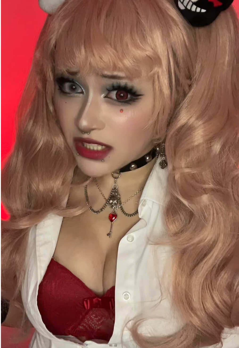 TT—please stop suppressing (or wtv the word is) my vids please my junko is so cool— also I love class of 09 audios for Junko #junkoenoshima#junkoenoshimacosplay#danganronpa#danganronpacosplay#danganronpacosplayer