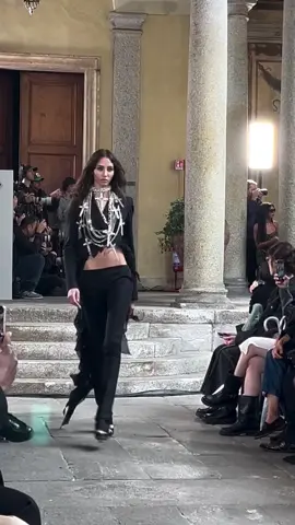 NEW #yasminwijnaldum walking for #blumarine SS26 at #mfw @Blumarine #fyp 