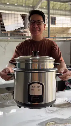 Stainless Steel Rice Cooker with Steamer Tray Spatula Rice Cup Non Stick Inner Pot #ricecooker #ricecookerstainless #electriccooker #ricecookerwithsteamer #dreepor 
