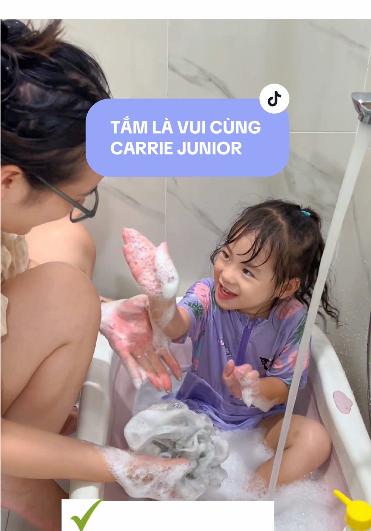 Không còn phải hò con đi tắm mỗi ngày nữa nha #CarrieJunior #Tamlavui #metaodo 