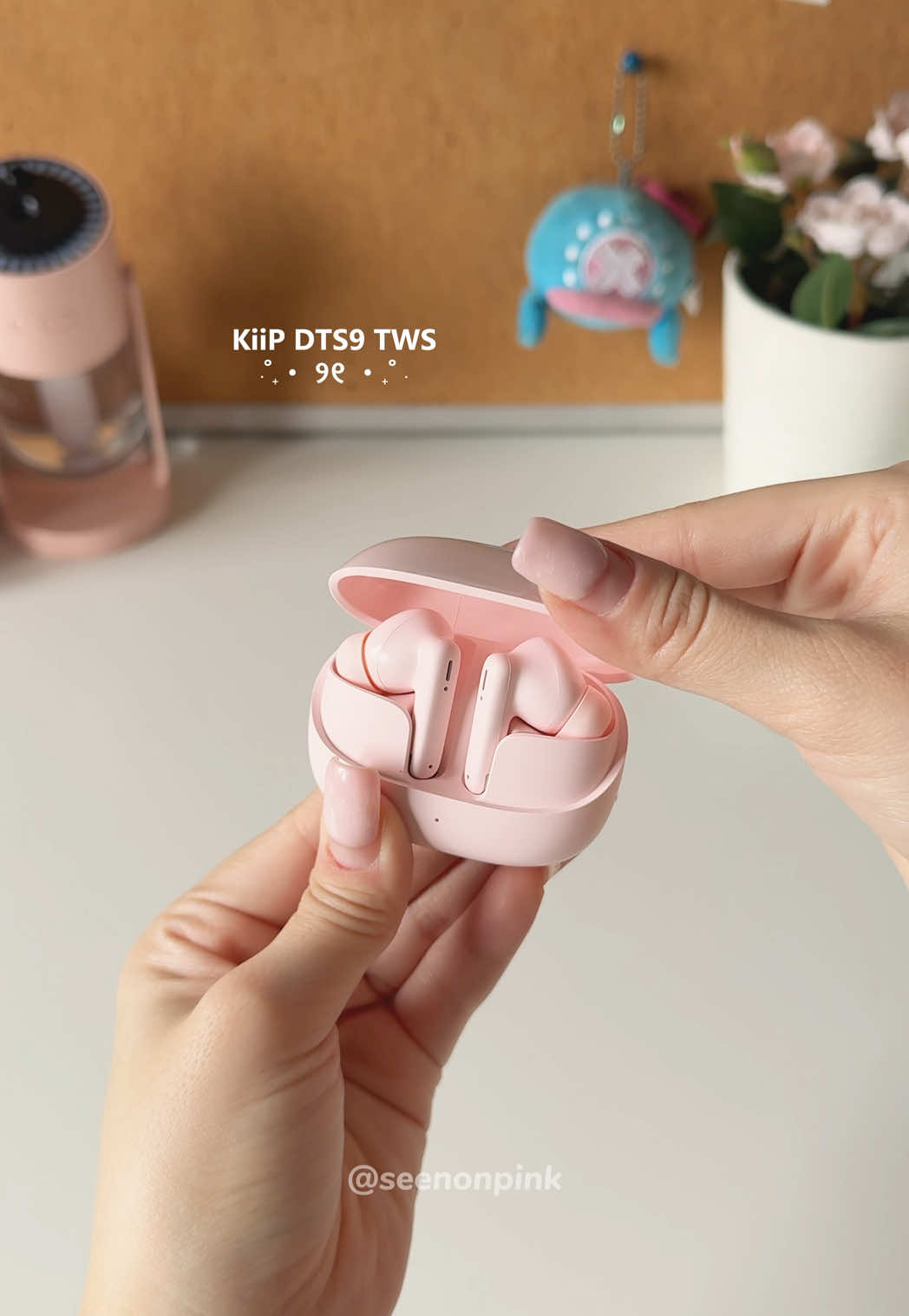 KiiP DTS9 — another budget friendly tws reco for pink girlies 👀🎀✨ #kiipdts9 #twskiip #twsbluetooth #rekomendasitws #twspink 
