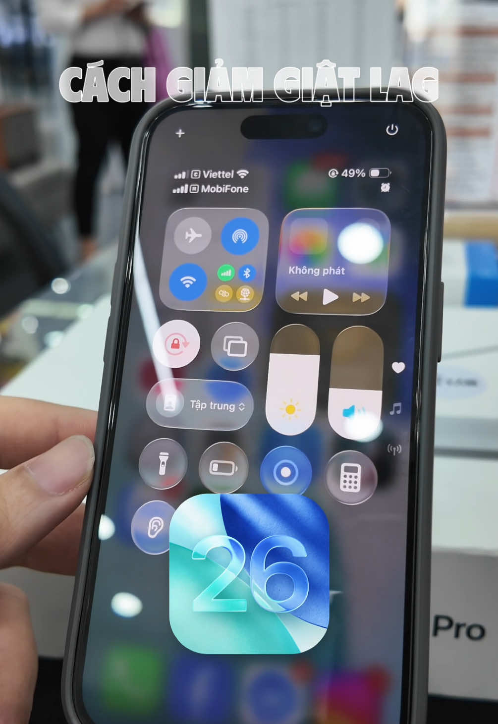 Cách giảm giật lag trên IOS 26 #changtraistore #fyp #ios26 