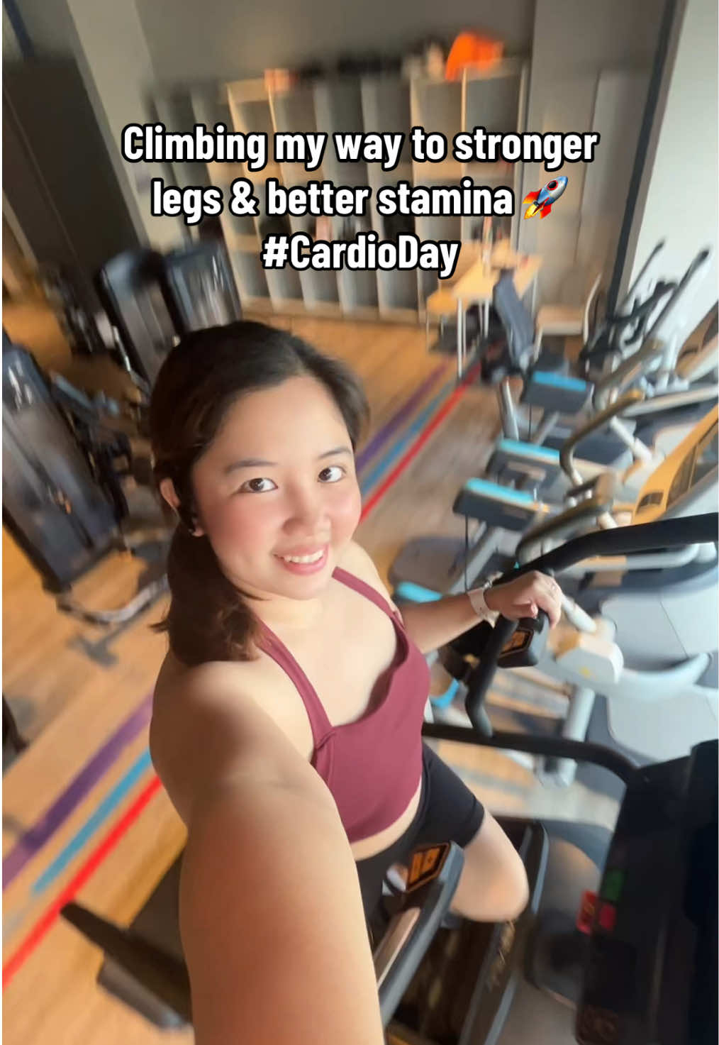 Cardio day with my fav stair master machine 💪🏻 @AnytimeFitnessQuezonAve 🫶🏻 #workout #motivation #cardioday #afquezonave #anytimefitness 