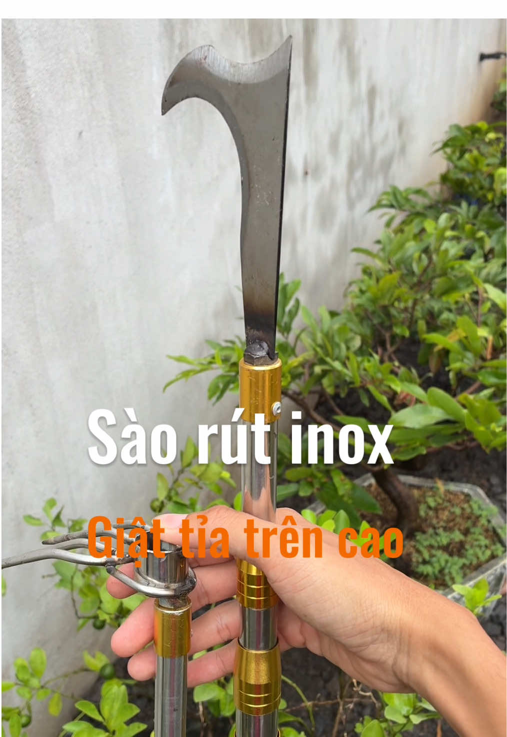 Trả lời @Eilot/666 sào rút inox giật tỉa trên cao. #tonytaisuoinho #saoinox #saorutgiattiatrencao #saorut 