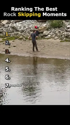 Ranking The Best Rock Skipping Moments😂🩷 #ranking #rock #goviral #fyp #foryou 