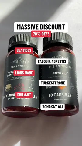 This might be your last chance to buy this bundle at this price #shilajit #seamoss #turkesterone #lionsmane #tongkatali