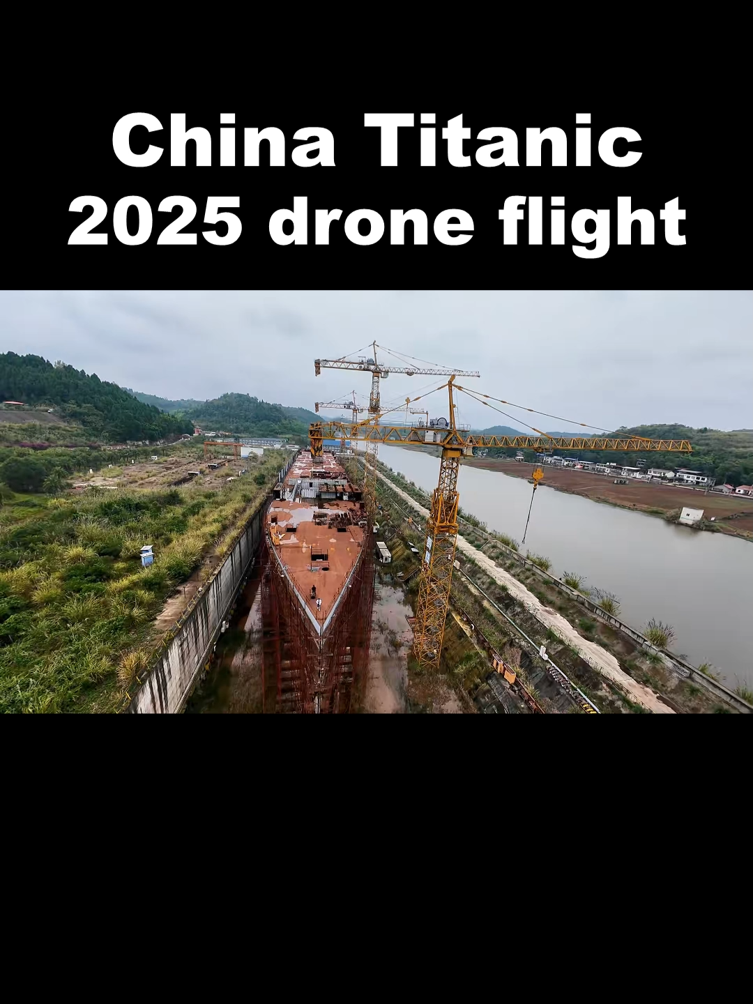 China Titanic 2025 drone flight #titanic #titanic1912 #titanicmovie #titanicmuseum #titanicmovie1997 #titanic1997 #titanicwreck #titanicwrack #typ