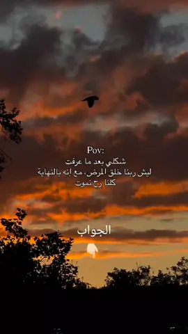 كثير من الناس والمؤمنين يفهموا المرض كـ ابتلاء أو تجربة يعني اختبار للصبر والإيمان، وله أجر وثواب لو صبر الإنسان. . في أحكام تقول إن المرض يمكن يمحي بعض الذنوب أو يكون سببًا لرفع درجات عند الله. . كمان النصوص الدينية تشجع على طلب العلاج الإيمان لا يعني ترك العلاج. 2 من ناحية عقلية / طبيعية . الأمراض جزء من نظام الطبيعة موجودة بسبب فيروسات وبكتيريا وطفرات جينية، وفيها توازنات بيولوجية (بعض الكائنات الحية تعيش بتكاثر وتسبب أمراض). . التطور الطبيعي لم يهدف لقتل البشر