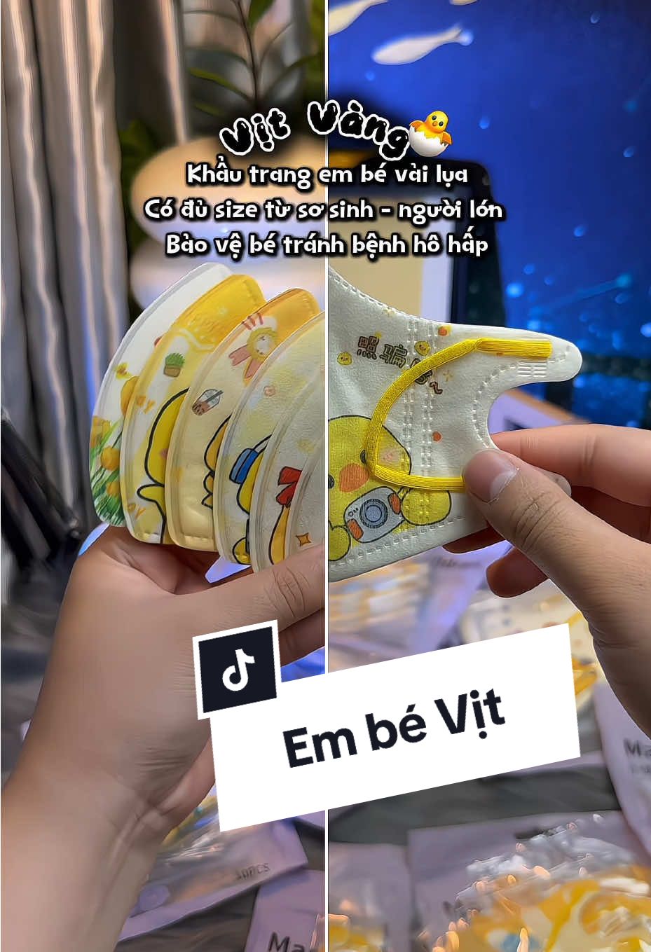 Khẩu trang em bé mix mẫu Vịt Vàng 3 lớp kh.áng khuẩn, ch.ống bụi và tia UV. Các Mom đi ra đường nên che chắn con thật kĩ để bảo vệ con tr.ánh các bệnh liên quan về đường hô hấp nhé các Mom ơi 🐥🐥🐥💕#khautrang #khautrangembe #khautrangchobe #khautrangchobesosinh #khautrang5d    