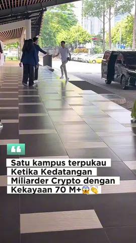 Satu kampus terpukau ketika kedatangan miliarder crypto dengan kekayaan 70 m😱🙏#sulianto #nagake10 #media #inspirasi #viral 