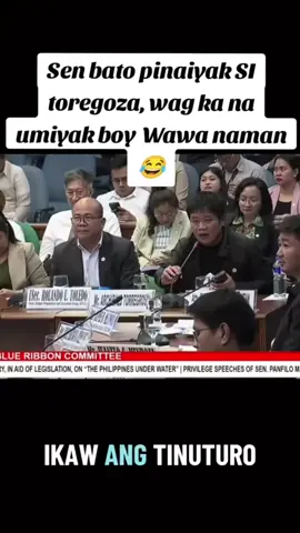 Sen bato pinaiyak SI toregoza, wag ka na umiyak boy Wawa naman😅😅😅