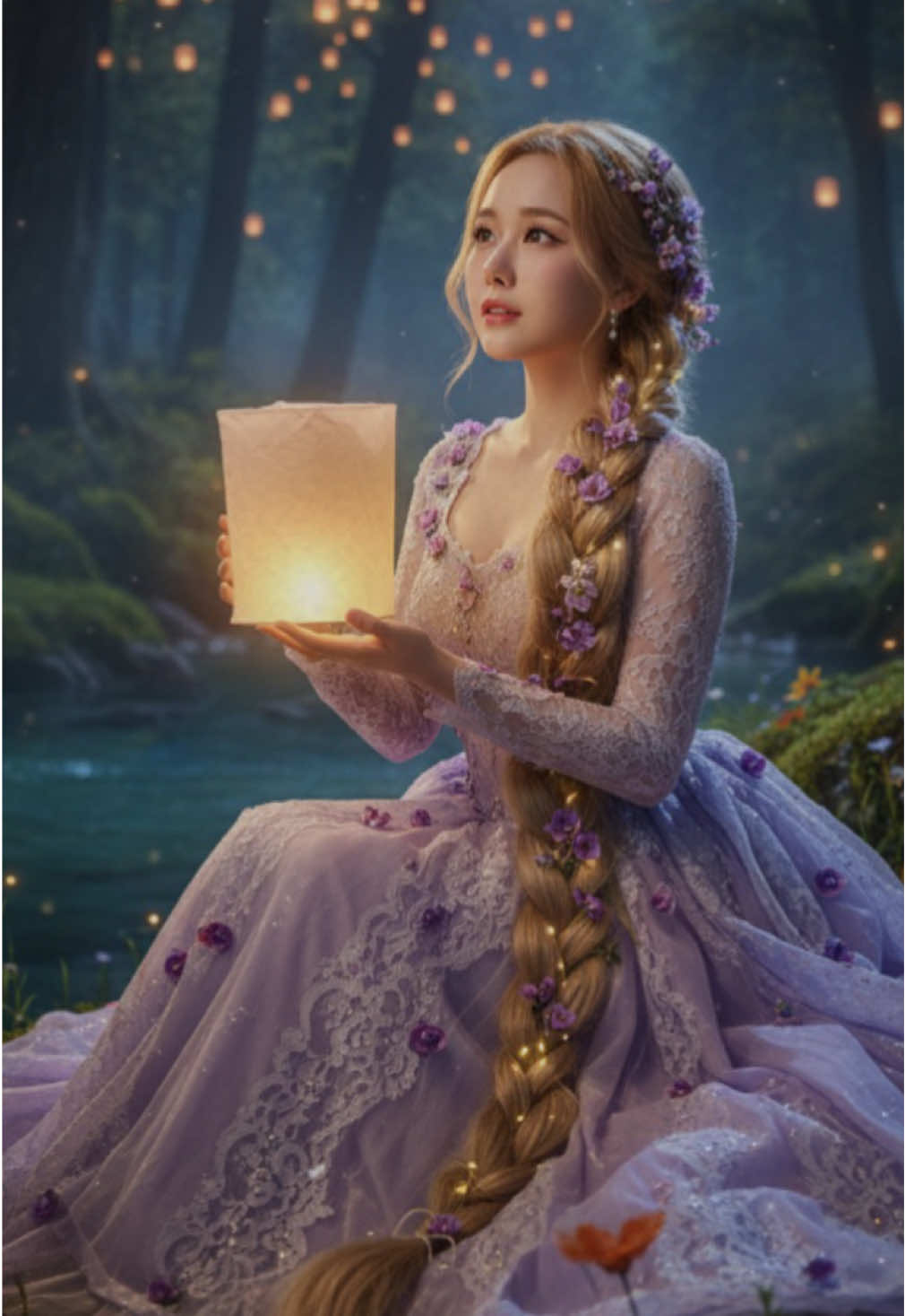เจ้าหญิงราพันเซลน่ารักจาก Gemini #ai #Gemini #เจ้าหญิงดิสนีย์ #disneyprincess #rapunzel 