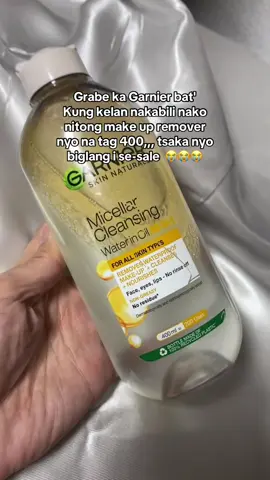 Grabe ka binili ko ng 400 tas ngayun 290+  pag kakagaleng  😫 #makeupremover #garnier #micellar #foryoupage #fyp 