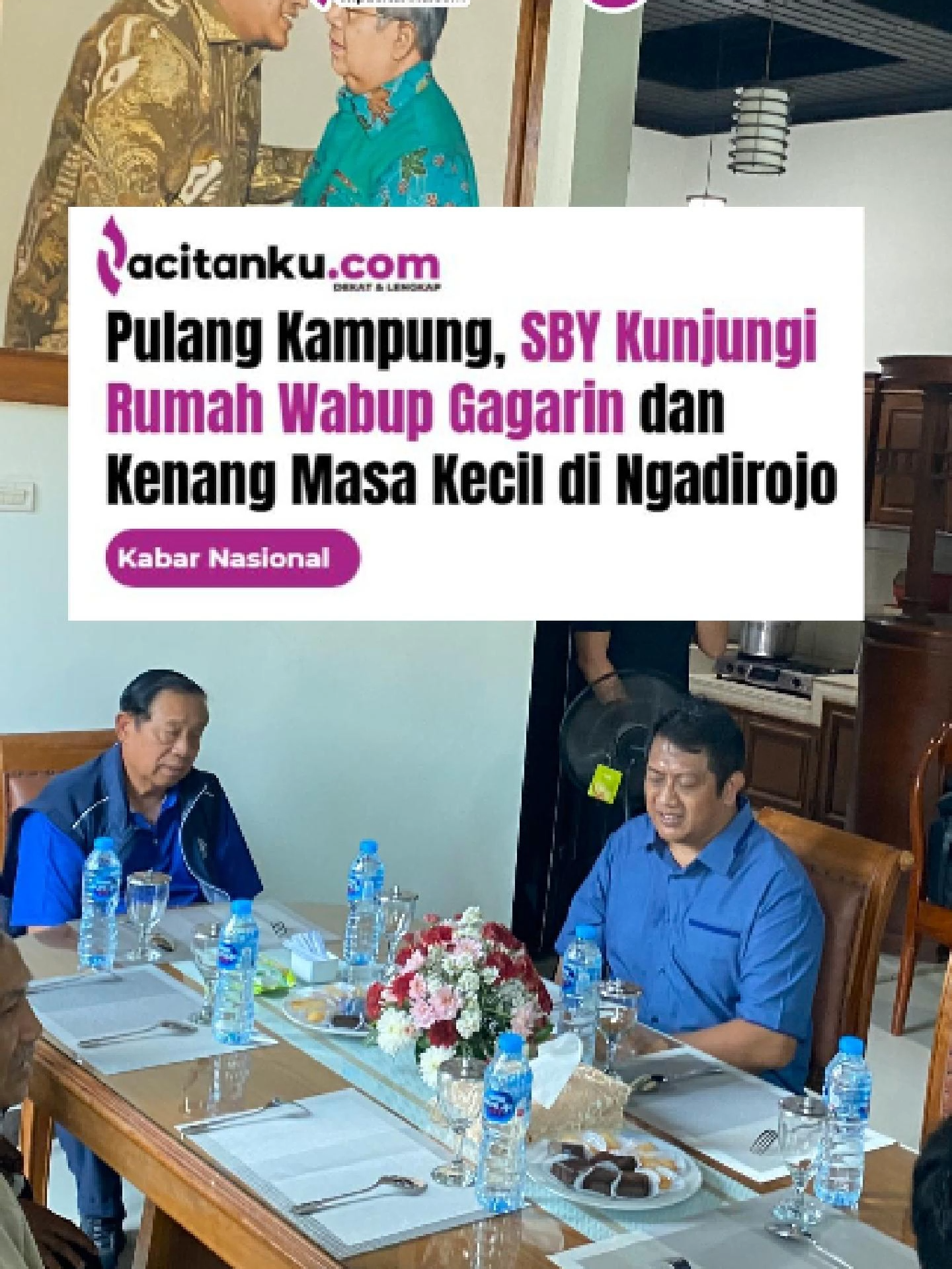 Ada momen yang sangat hangat dan penuh keakraban di Kecamatan Ngadirojo, Pacitan, pada Kamis, 25 September 2025. Warga antusias menyambut kedatangan Presiden ke-6 RI, Susilo Bambang Yudhoyono (SBY)!  Tiba di kediaman Wakil Bupati Pacitan, Gagarin Sumrambah, SBY langsung menyapa masyarakat. Kunjungan ini adalah sebuah perjalanan nostalgia menapaki jejak indah masa kecilnya, sebab ayahanda SBY pernah menjadi Komandan Koramil di wilayah ini. The Inspiration by Keys of Moon | https://soundcloud.com/keysofmoon Attribution 4.0 International (CC BY 4.0) https://creativecommons.org/licenses/by/4.0/ Music promoted by https://www.chosic.com/free-music/all/  #SBYPulangKampung #Pacitan #ngadirojo  #PacitankuTV #Pacitanku