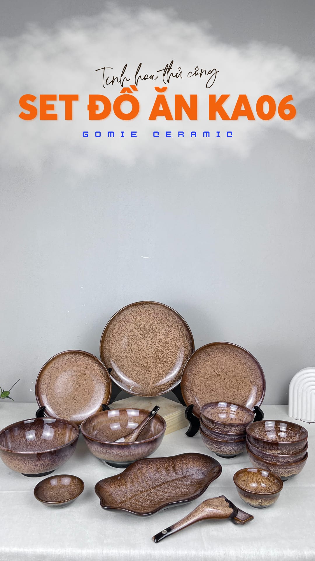 Việc bày biện một bàn ăn đẹp mắt chưa bao giờ dễ dàng đến thế. Thay vì phải tìm kiếm từng món đồ riêng lẻ, bộ sưu tập của chúng tôi mang đến một giải pháp hoàn chỉnh, nơi mọi chi tiết đã được tính toán để hài hòa một cách hoàn hảo.#viralvideo#xuhuong#gomsubattrang #GomieCeramic #ArtisanCeramics #BatTrangHeritage #LuxuryLifestyle #gomieceramic #ceramics #battrang #gomsu #gomievietnam #restaurant #hoteldecor #decorationproduct