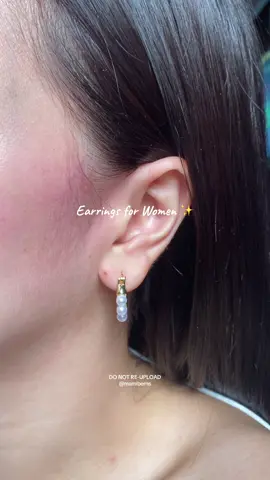 Simple yet elegant 🤍✨ #pearlearrings #fashionearring #earringsforwomen #pearldropearrings #earrings 