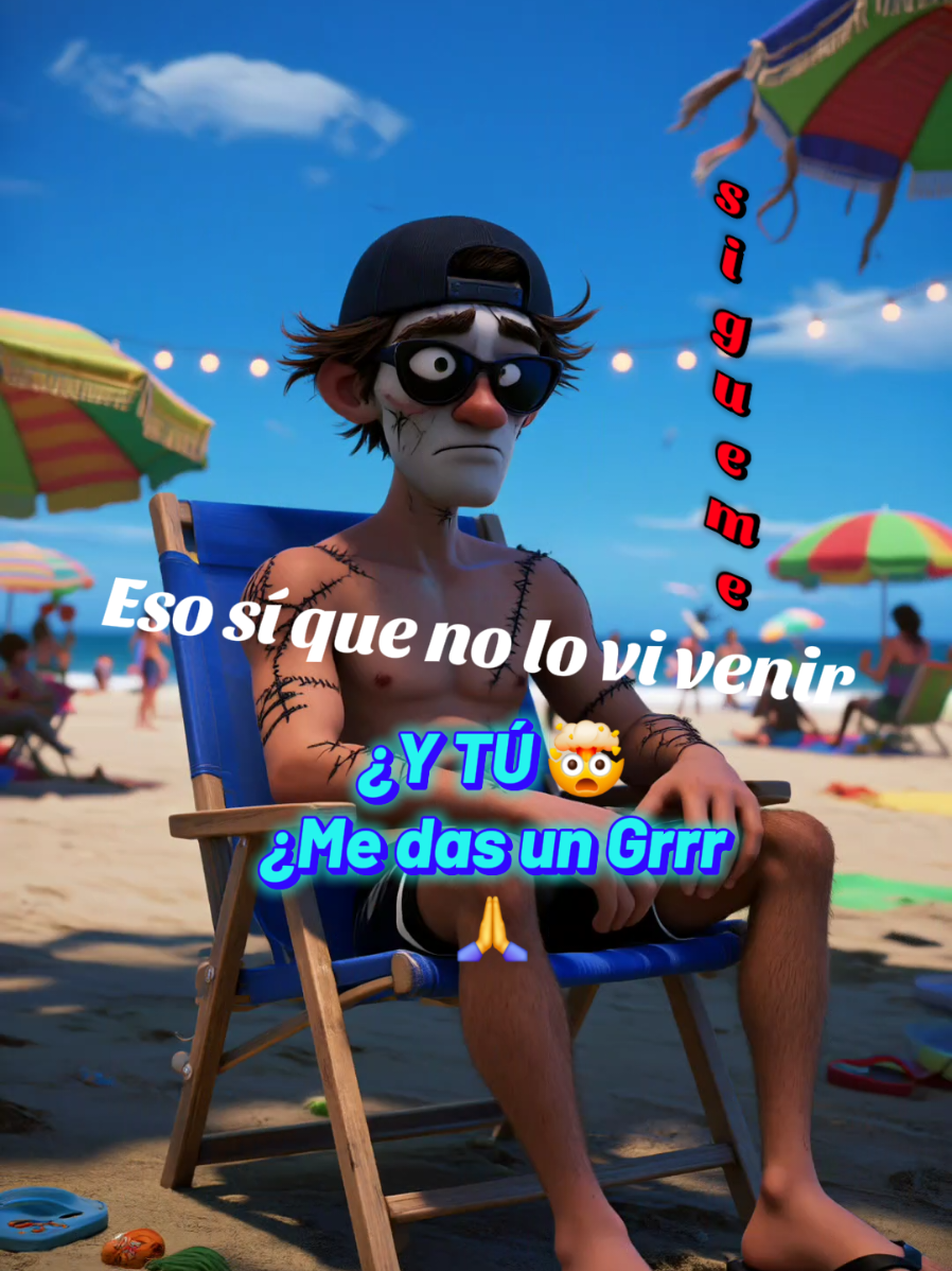 Dame un Grrr!!! en la playa a pleno sol 🥵 #humor #funny #risasplayasycopas #meme #ayuda 