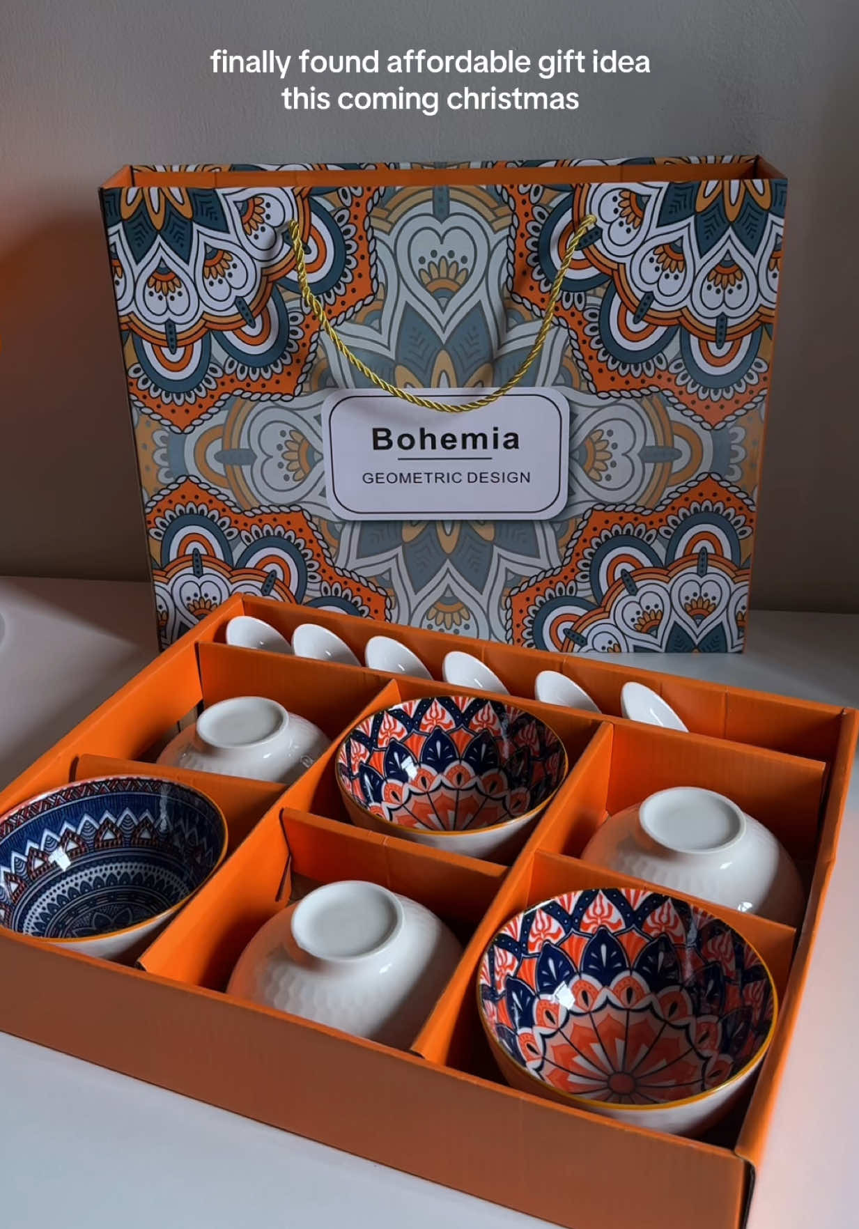 affordable aesthetic christmas gift idea ✨💫 #christmasgiftideas #weddinggiftideas #giftidea #bohemianceramicbowl #ceramicbowlset 