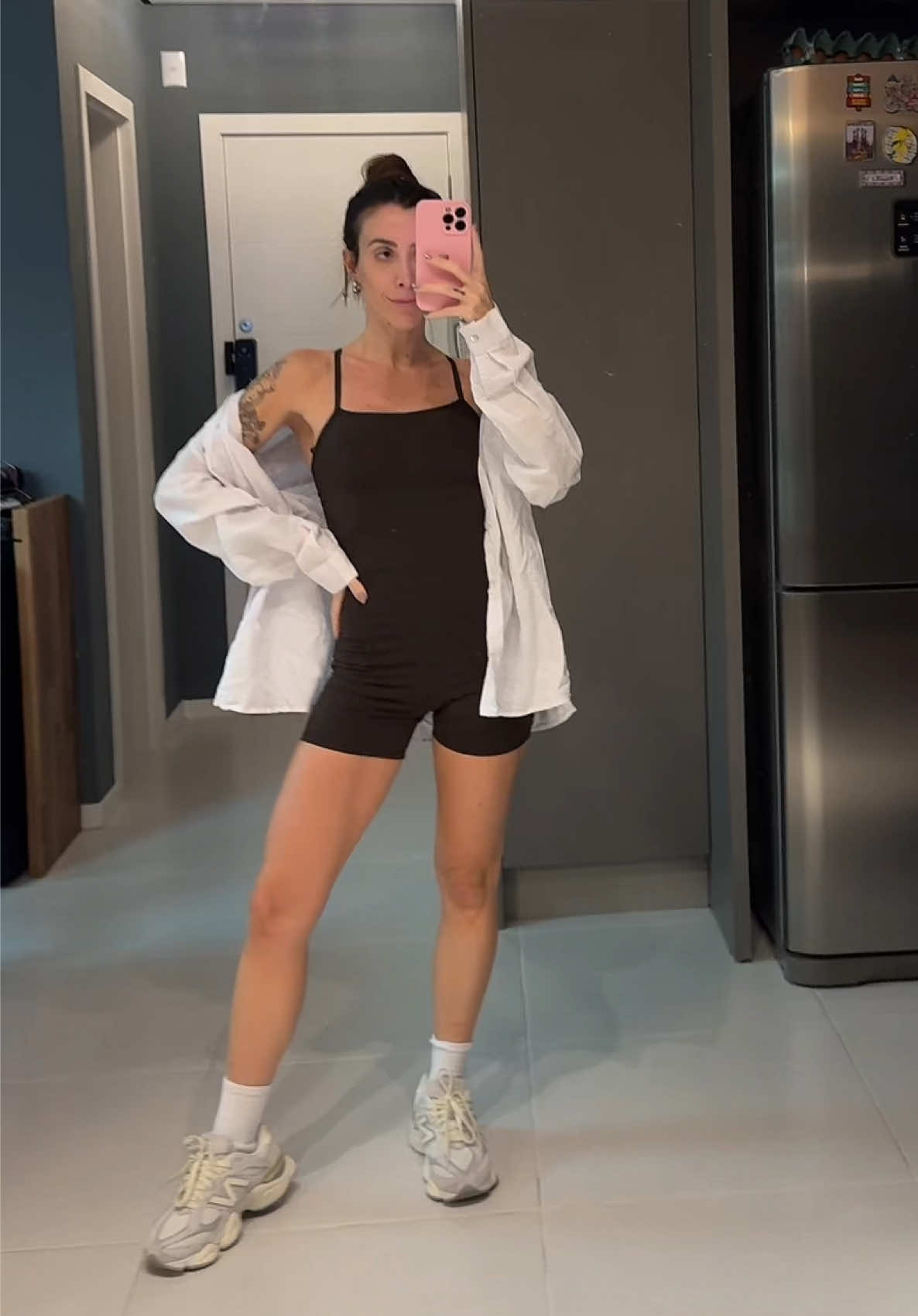 Esse macaquinho foi um daqueles achados incríveis da #Riachuelo ❤️ fica a dica amigas!! #Fitness 