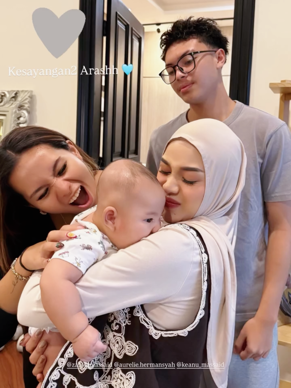 gemeshhh amay masyaAllah🤏🏻🥰💙 #babyarash #aureliehermansyah #zahwamassaid #keanumassaid #fyp 