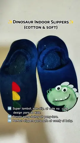 Dinosaur Slippers – super lambot, non-slip, at cute na cute design para sa kids. Panalo pang-bahay at pang-laro, sulit habang SALE pa ngayon! #Dinosaurindoorslippers #MomHacksPH #AffordableFinds #ComfySlippers #BudolFinds