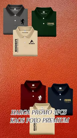 Harga promo paket hemat 3pcs kaos polo premium#promo #kaos #polo #rekomendasi #trending 