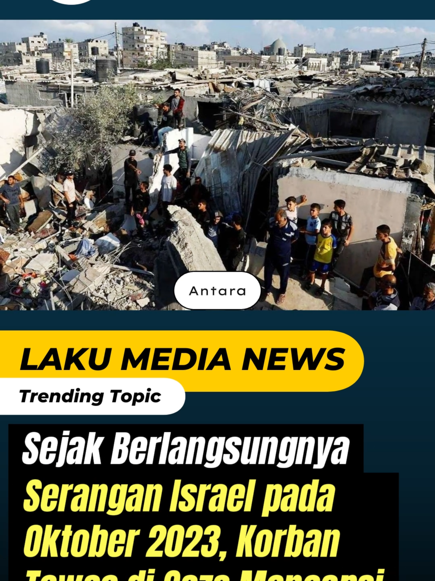 Sejak Berlangsungnya Serangan Israel pada Oktober 2023, Korban Tewas di Gaza Mencapai 65.500 Orang