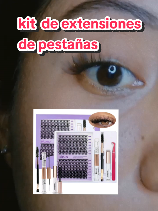 Kit profesional de extensiones de pestañas con *1 adhesivo, *1 sellador *1 removedor, piezas y cepillo. #eyelashextensions  #beautytools  #lashsupplier  #eyelashextension  #selfadhesivelashes 