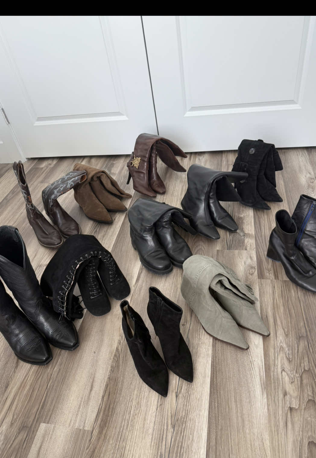 My proud boots 👢 collection, still growing by day #boots #womenfashion 