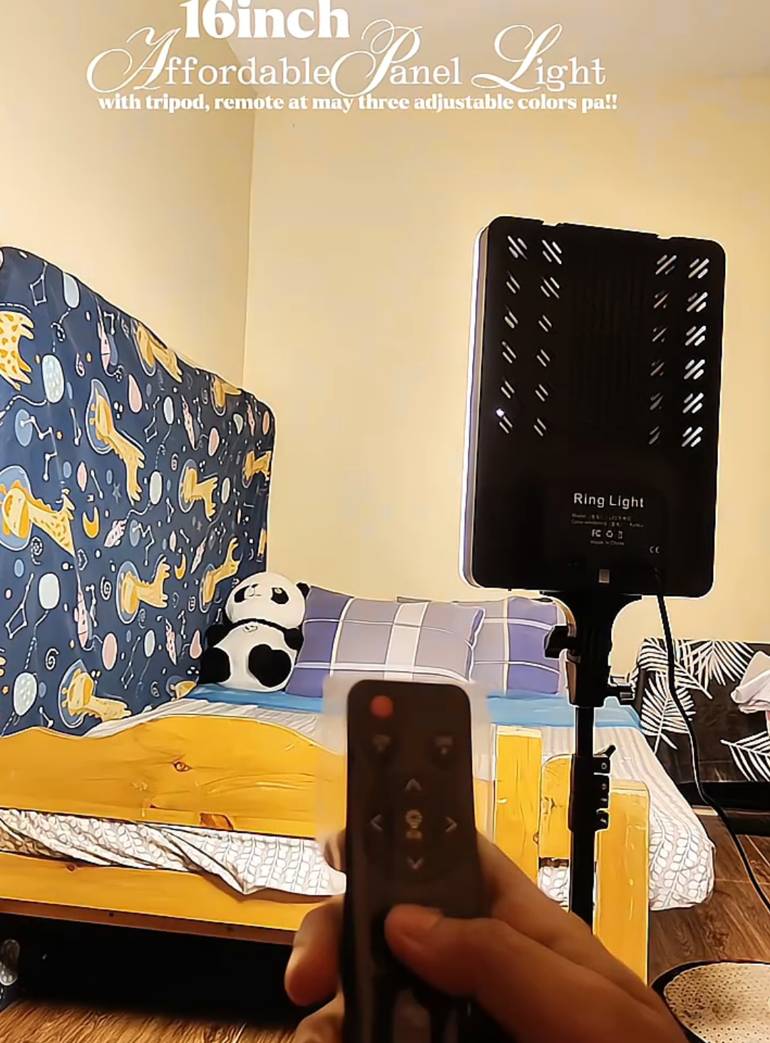 ito po talaga yung sekreto ko kaya ang quality ng mga videos ko. Ang liwanag nito kahit hindi mo na i on ilaw niyo sa bahay itong panel ringlight lang sapat na😍🫶 #ringlight #panellight #ledlights #quality #fyp 