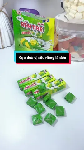 Kẹo dừa vị sầu riêng lá dứa #anvat #food #ancungtiktok 