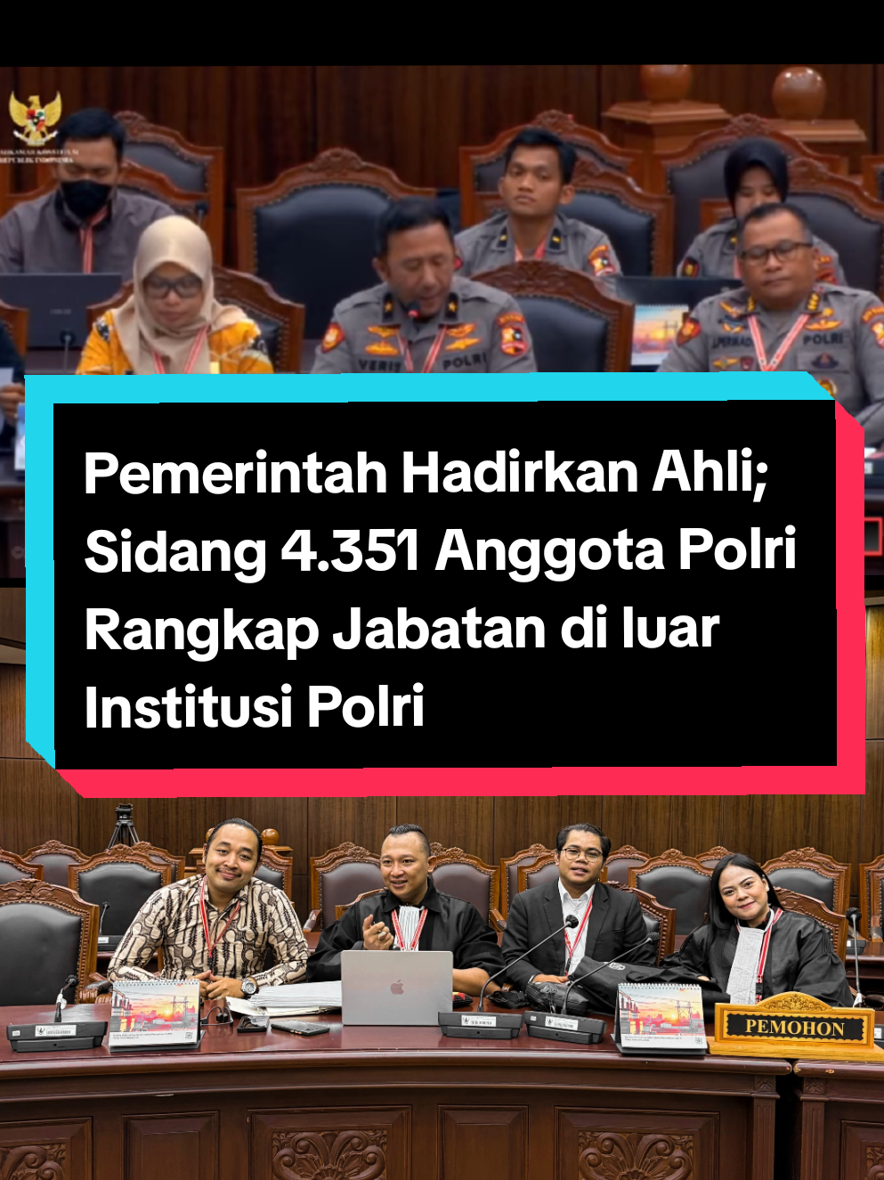 sidang pengujian UU polri terkait Rangkap Jabatan oleh pori aktif sebanyak 4.351 anggota Polri yg di tugaskan di luar intansi Polri itu sendiri. ahli dari Pemerintah di hadirkan pada tgl 25 September 2025 di Mahkamah Konstitusi setelah Minggu yang lalu pemohon menghadirkan Ahli. dalam persidangan tersebut terjadi perdebatan yang akademis antara pemohon dengan Pemerintah dan juga antara Para hakim dengan Ahli. #ujimateri  #kepastianhukum  #fyppppppppppppppppppppppp  #sidangrangkapjabatanpolriindonesia  #salaMKonstitusi 