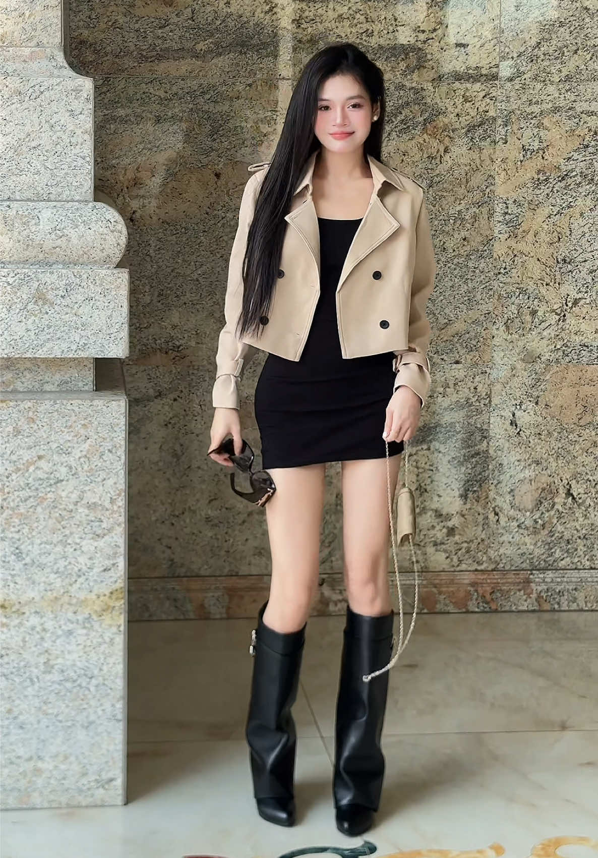 Trả lời @Diemmatnee đôi này dễ phối lắm mấy bà, mua về mix đồ mùa đông bao hợp ý 