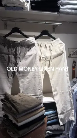 OLD MONEY LINEN PANT 	•	Premium Linen Fabric (Lightweight & Breathable) 	•	Perfect for Summer & Everyday Comfort 	•	Elegant “Old Money” Minimal Look 	•	Available Colors: Off White | Beige | Grey | Olive | Black 	•	Sizes: M | L | XL ✨ Style & Comfort in One Piece 📍 Available at Umaer 📲 Order Now: 01790999885 #OldMoneyStyle #LinenPant #MinimalLook #SummerVibes #MensFashion      