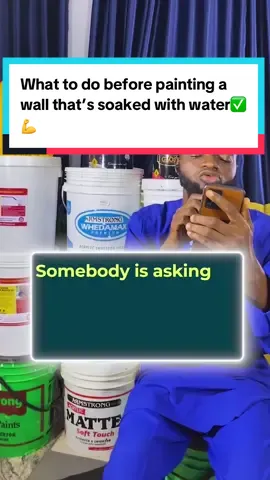 What to do before painting a wall that’s soaked with water✅💪