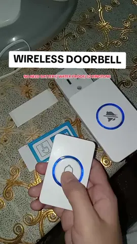 dahil sa doorbell malalaman na namin pag may tao sa labas🥰 #doorbell #waterproof #wireless #foryoupage #fyp 
