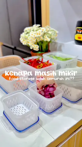 Jangan kebanyakan mikir keburu kehabisan dan sayuran busuk di kulkas 😭😭 #foodstorage #foodcontainer #wadahsayur #foodprep #foodpreparation 