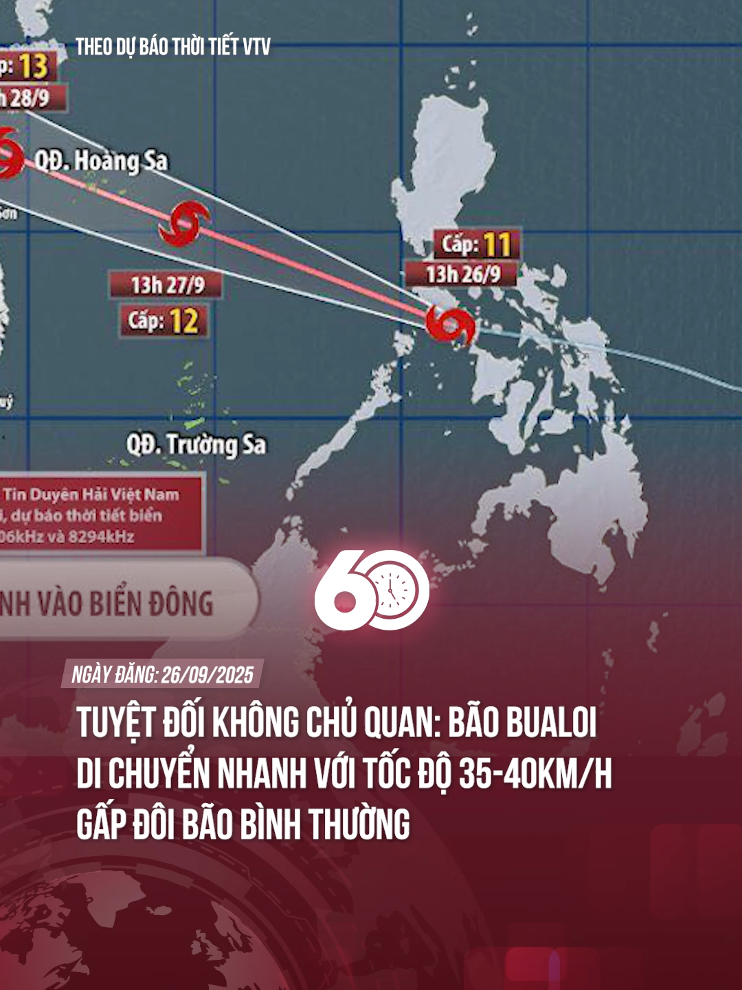 BÃO DI CHUYỂN RẤT NHANH #60giay #theanh28 #tiktoknews