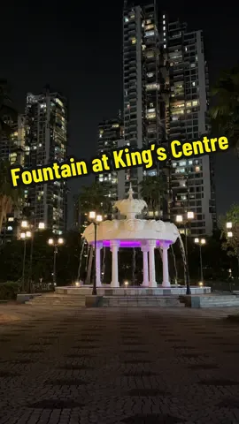 ⛲ Didn’t expect to find this ✨STUNNING✨ fountain right by the river in Singapore 🇸🇬 Hidden gem at Riverside King's Centre — peaceful vibes & perfect for aesthetic shots 📸🌊 #singapore #fountain #exploresg  #nightview #fyp 