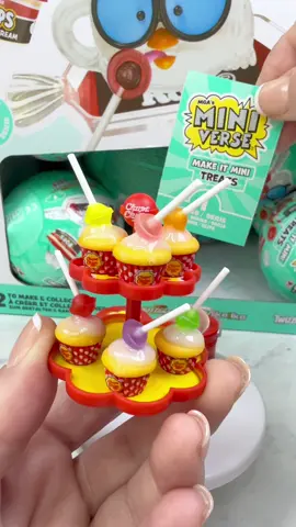 MINIVERSE TREATS - CHUPA CHUPS CUPCAKES 🧁 #miniverse #miniversetreats #miniversecreator #miniature #minifood @Miniverse 